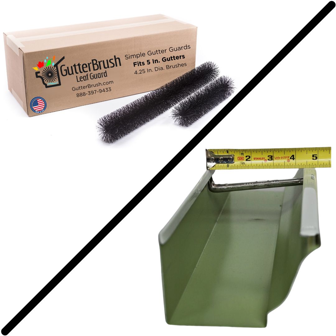 5 Inch Common Residential Gutter and GutterBrush Box