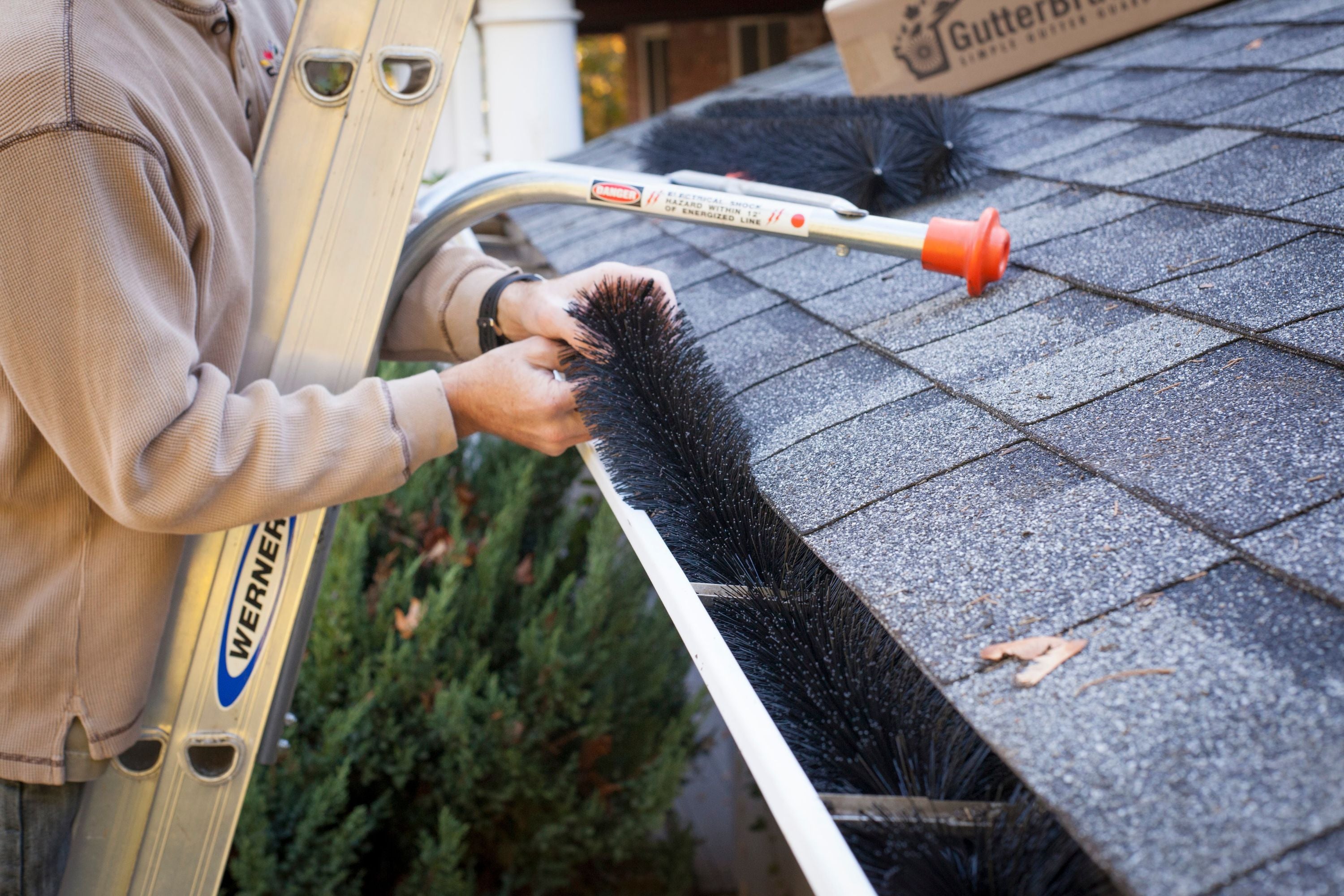 GutterBrush Gutter Guards Prevent Clogged Gutters